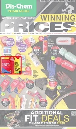 Dis-Chem : Winning Prices (18 February - 16 March 2025), page 1