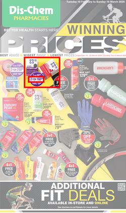 Dis-Chem : Winning Prices (18 February - 16 March 2025), page 1