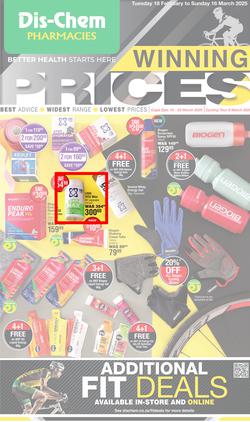 Dis-Chem : Winning Prices (18 February - 16 March 2025), page 1