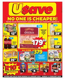 Usave Northern Cape, Free State : No One Is Cheaper (22 January - 11 February 2024)