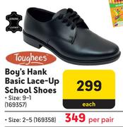 Toughees Boy's Hank Basic Lace-Up (Size:2-5) School Shoes 169358-Per Pair
