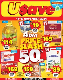 Usave KwaZulu-Natal : 4-Day Price Slash (14 November - 17 November 2024)