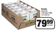 Bonnita Long Life Full Cream Milk-10 x 500ml Per Pack
