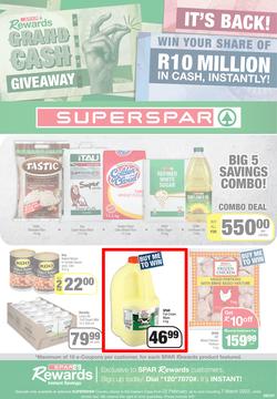 SUPERSPAR EASTERN CAPE : Grand Cash Giveaway (22 February - 07 March 2022) | Valid In Butterworth, Cofimvaba, Daku, Engcobo, Georgious, Highway, Kwantu, Mdantsane, Ndu, New Brighton, Protea, page 1