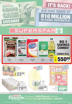 SUPERSPAR EASTERN CAPE : Grand Cash Giveaway (22 February - 07 March 2022) | Valid In Butterworth, Cofimvaba, Daku, Engcobo, Georgious, Highway, Kwantu, Mdantsane, Ndu, New Brighton, Protea, page 1