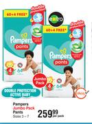 Pampers Jumbo Pack Pants Sizes 3-7-Per Pack