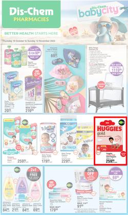 Dis-Chem : Baby Savings (19 October - 12 November 2023), page 1