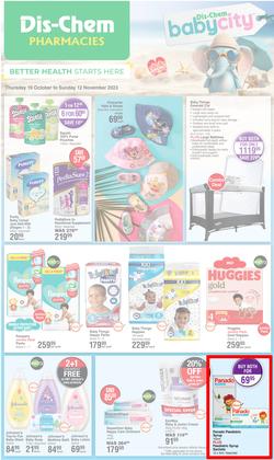 Dis-Chem : Baby Savings (19 October - 12 November 2023), page 1