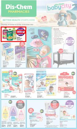 Dis-Chem : Baby Savings (19 October - 12 November 2023), page 1