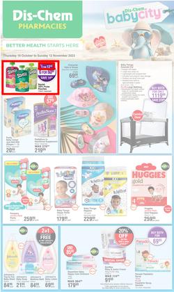 Dis-Chem : Baby Savings (19 October - 12 November 2023), page 1