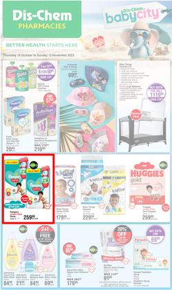 Dis-Chem : Baby Savings (19 October - 12 November 2023), page 1