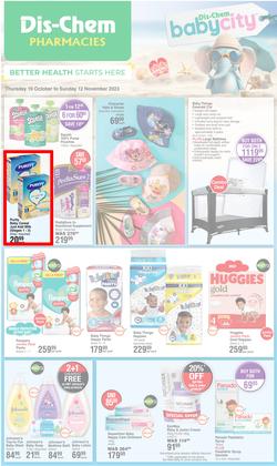 Dis-Chem : Baby Savings (19 October - 12 November 2023), page 1