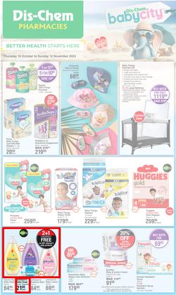 Dis-Chem : Baby Savings (19 October - 12 November 2023), page 1