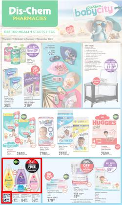 Dis-Chem : Baby Savings (19 October - 12 November 2023), page 1