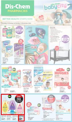 Dis-Chem : Baby Savings (19 October - 12 November 2023), page 1