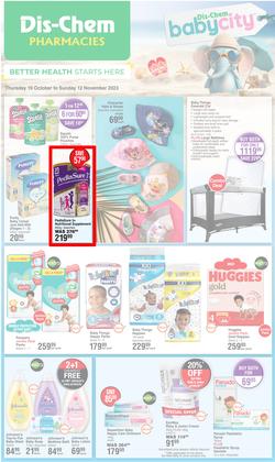 Dis-Chem : Baby Savings (19 October - 12 November 2023), page 1