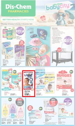 Dis-Chem : Baby Savings (19 October - 12 November 2023), page 1