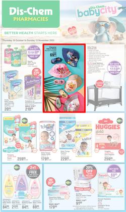 Dis-Chem : Baby Savings (19 October - 12 November 2023), page 1