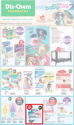 Dis-Chem : Baby Savings (19 October - 12 November 2023), page 1