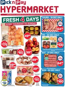 Pick n Pay Hypermarket Eastern Cape : Fresh Specials (19 December - 22 December 2024)