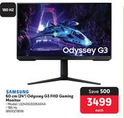 Samsung 60cm (24") Odyssey G3 FHD Gaming Monitor LS24DG302EAXXA