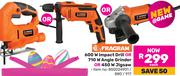 Fragram 600W Imapct Drill Or 710W Angle Grinder Or 450W Jigsaw-Each