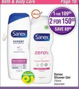 Sanex Shower Gel Assorted-For 1 x 750ml