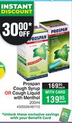 Prospan Cough Syrup Or Cough Liquid With Menthol-200ml Each