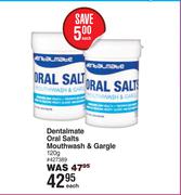 Dentalmate Oral Salts Mouthwash & Gargle-120g Each