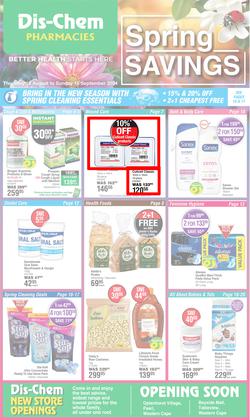 Dis-Chem : Spring Savings (15 August - 15 September 2024), page 1