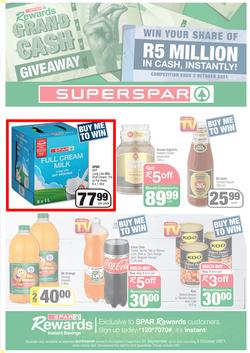 SUPERSPAR EASTERN CAPE (21 September - 3 October 2021) Valid In | Bluewater Bay, Amalinda, Knysna, Heather Park, Jeffery's Bay, Rosehill, Protea, Sedgefield, Spandau, page 1