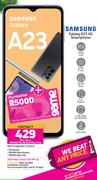 Samsung Galaxy A23 4G Smartphone-On 1GB Red Top Up Core More Data