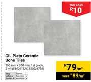 CIL Plato Ceramic Bone Tiles-Per sqm