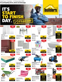Builders Western Cape : It's Start to Finish Day (07 October - 31 December 2025)