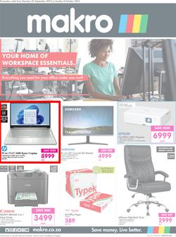 Makro : Your Home Of Workspace Essentials (25 September - 08 October 2023), page 1