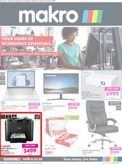 Makro : Your Home Of Workspace Essentials (25 September - 08 October 2023), page 1