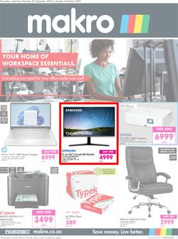 Makro : Your Home Of Workspace Essentials (25 September - 08 October 2023), page 1