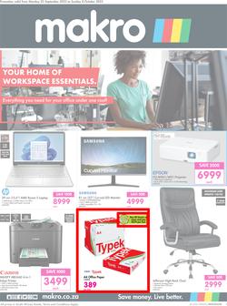 Makro : Your Home Of Workspace Essentials (25 September - 08 October 2023), page 1