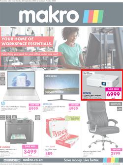 Makro : Your Home Of Workspace Essentials (25 September - 08 October 2023), page 1
