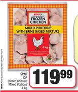Spar IQF Frozen Chicken Mixed Portions-4Kg