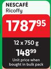 Nescafe Ricoffy-12 x 750g