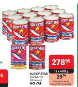 Lucky Star Pilchards (All Variants)-12 x 400g 