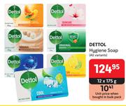 Dettol Hygiene Soap (All Variants)-12 x 175g