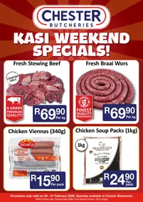 Chester Butcheries : Kasi Weekend Specials (20 February - 21 February 2026)