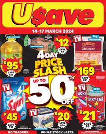 Usave Eastern Cape : 4 Day Price Slash (14 March - 17 March 2024 While Stocks Last)