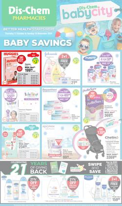 Dis-Chem : Baby Savings (17 October - 10 November 2024), page 1