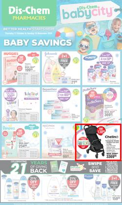 Dis-Chem : Baby Savings (17 October - 10 November 2024), page 1