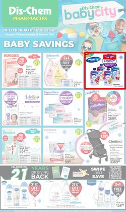 Dis-Chem : Baby Savings (17 October - 10 November 2024), page 1