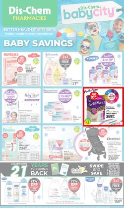 Dis-Chem : Baby Savings (17 October - 10 November 2024), page 1