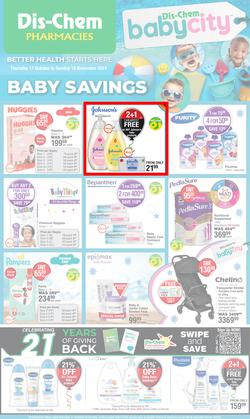 Dis-Chem : Baby Savings (17 October - 10 November 2024), page 1